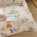 sábana de la sábana nórdica cubierta de la almohada del cama